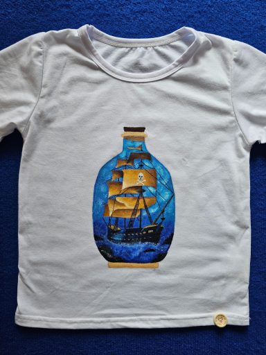 The Little Pirate - Hand-painted T-shirt for Kids