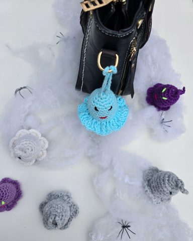 Ghouls just Wanna Have Fun - Crocheted Keychain/ Bag Charm/ Phone Accessory