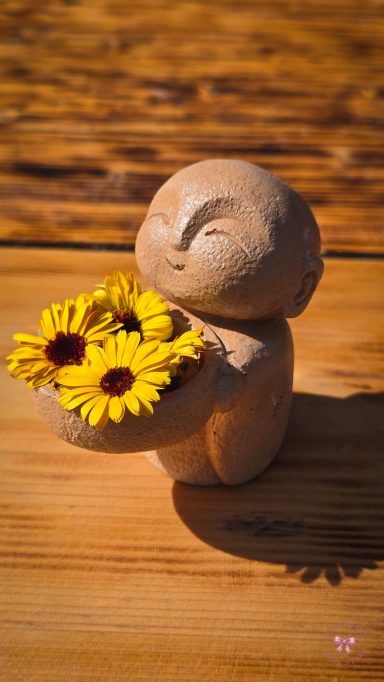 Floral Buddha - Candle Holder/Decoration