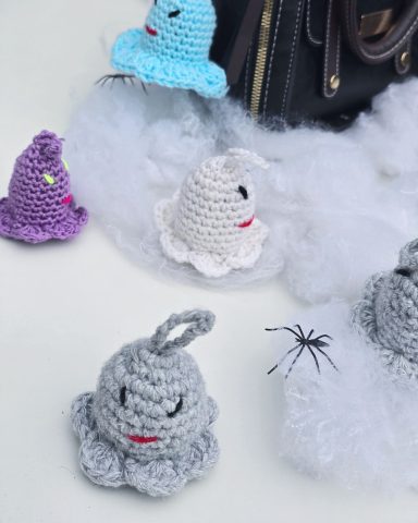 Ghouls just Wanna Have Fun - Crocheted Keychain/ Bag Charm/ Phone Accessory