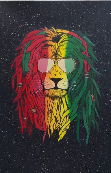 Leo - Hand-painted on Canvas, 30x40cm